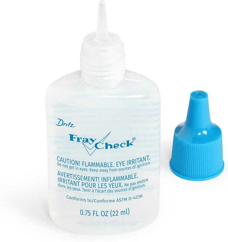 Dritz Fray Check Liquid Seam Sealant - 0.75 Fl Oz Clear Fabric Protector - Image 3